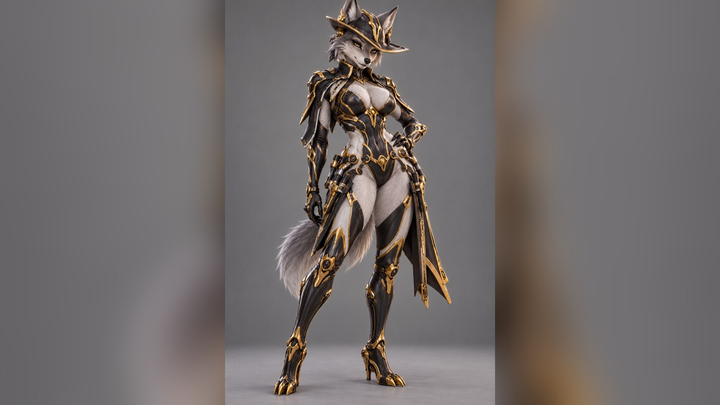 Mesa Prime (Warframe) Furry 3D Model