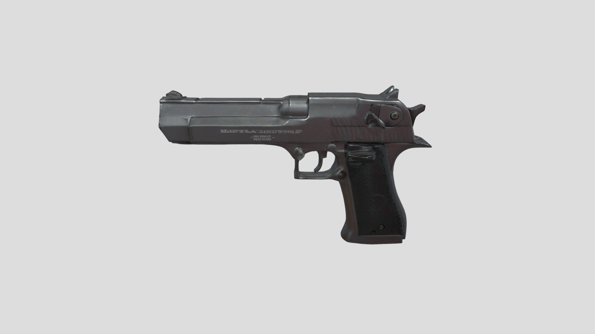Desert Eagle Pistol | Realistic 3D Handgun Model - Download Free 3D ...