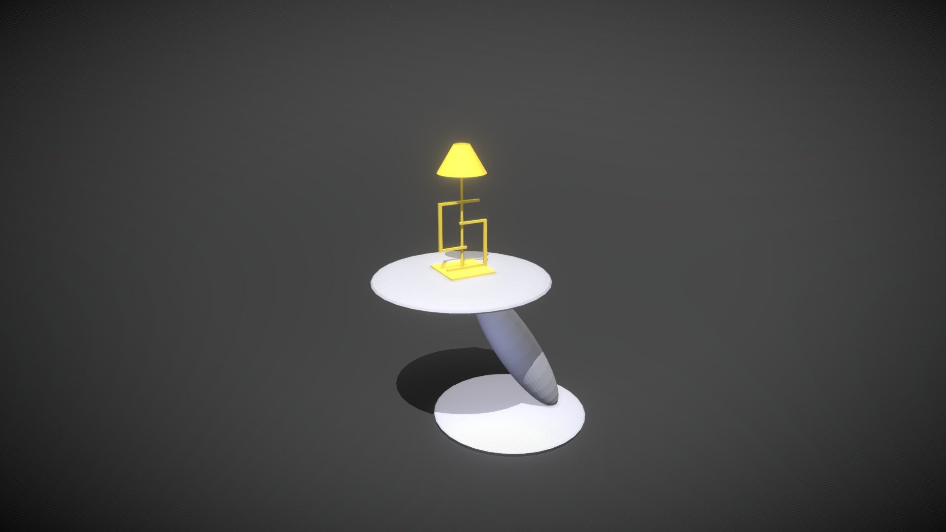 Lamp and table - 3D model by Luca_Js [8633143] - Sketchfab