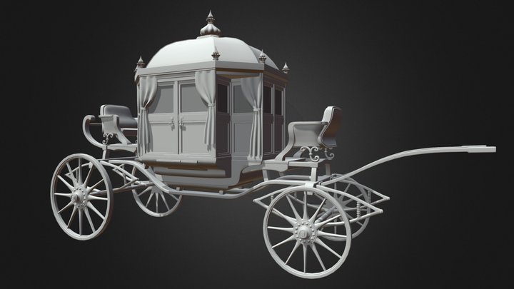Calèche 3D Model