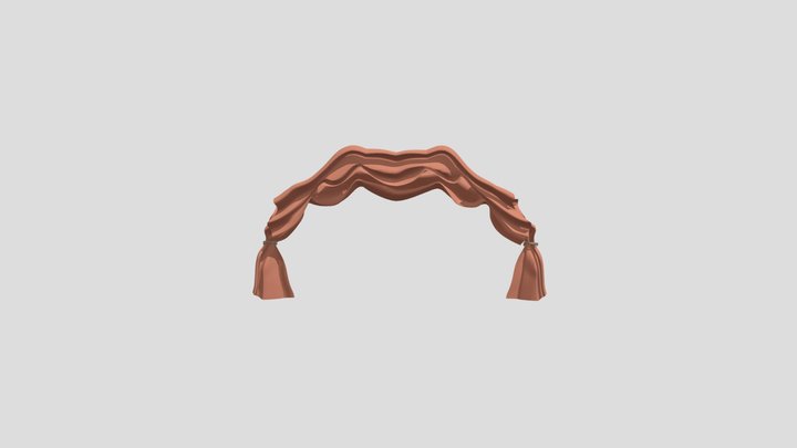 Theater Stage Curtains 3D Model