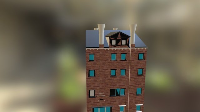 Venetian Ghetto house 3D Model
