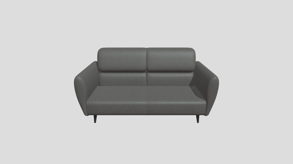 Modern Leather Sofa Grey