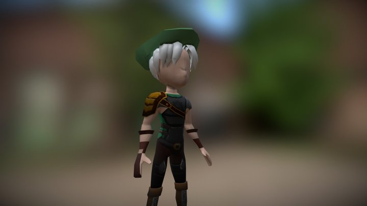 Archer Character 3D Model