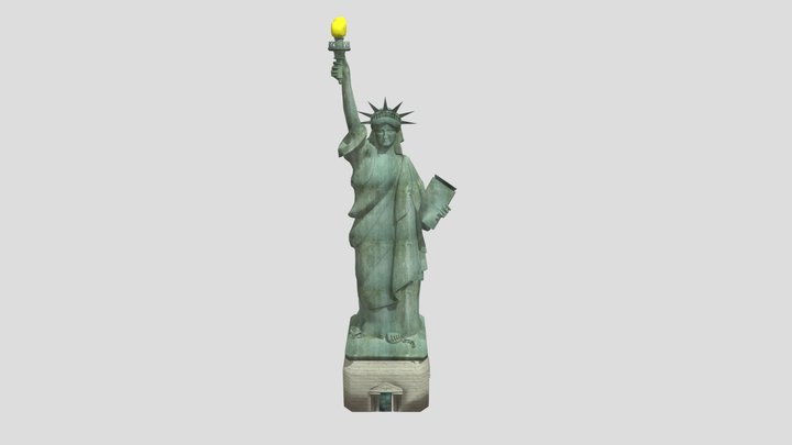 Wwnnsthl4k- Liberty Statue 3D Model