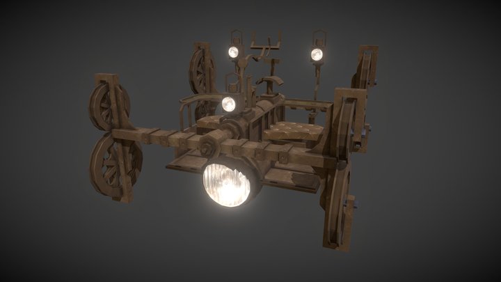 Gringotts Mine Cart 3D Model