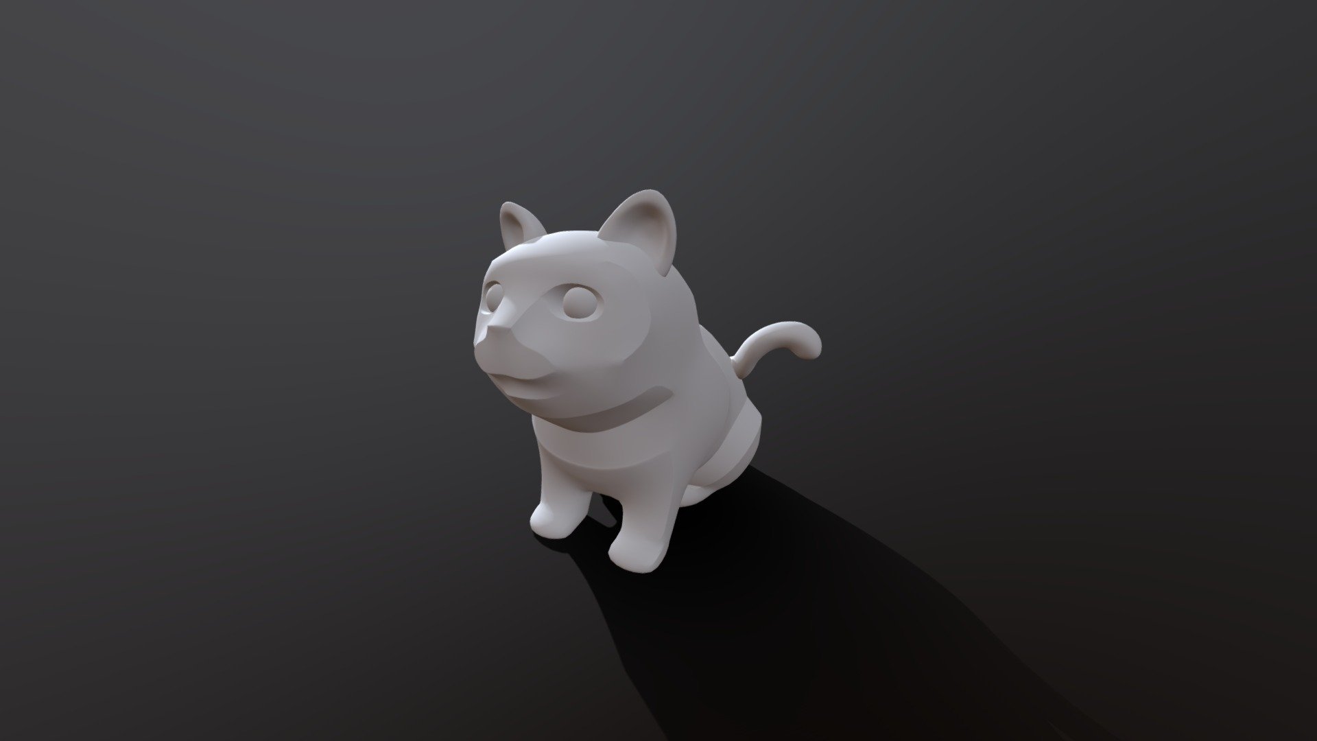 Cat stylised 3D Model