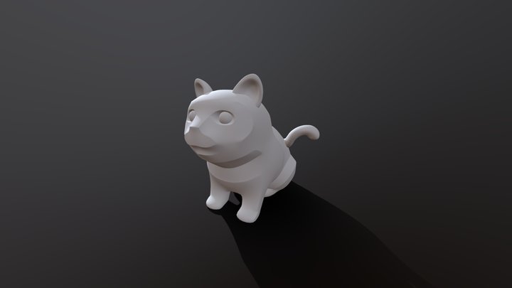 Cat stylised 3D Model 3D Model