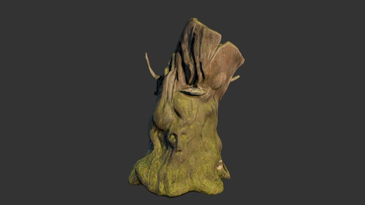 Tree Stump 3D Model