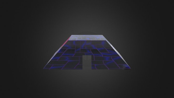 Half Pyramid Futuristic House 3D Model