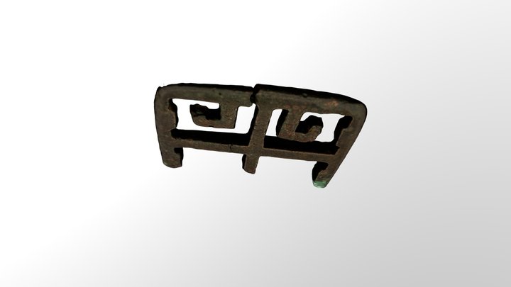 Bronze Strap-end Buckle (JA 90) 3D Model