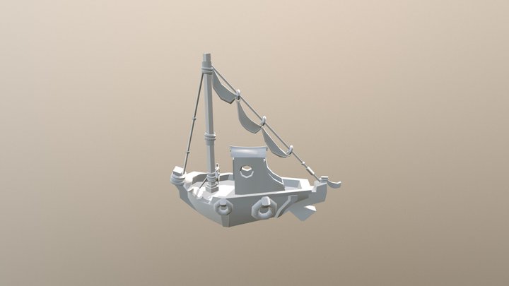 The Bitten Boat 3D Model