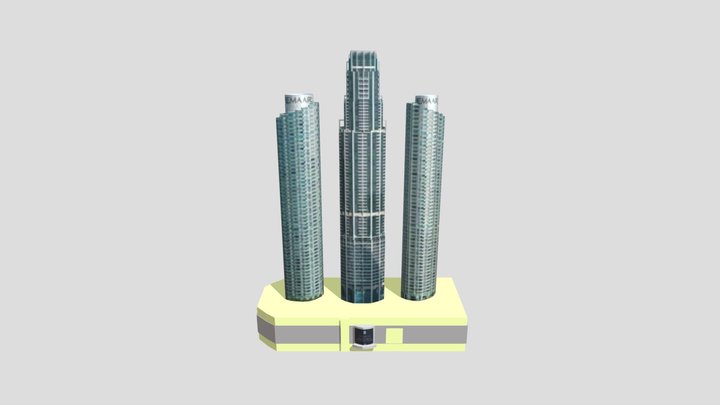 the address fountain views by Emaar 3D Model