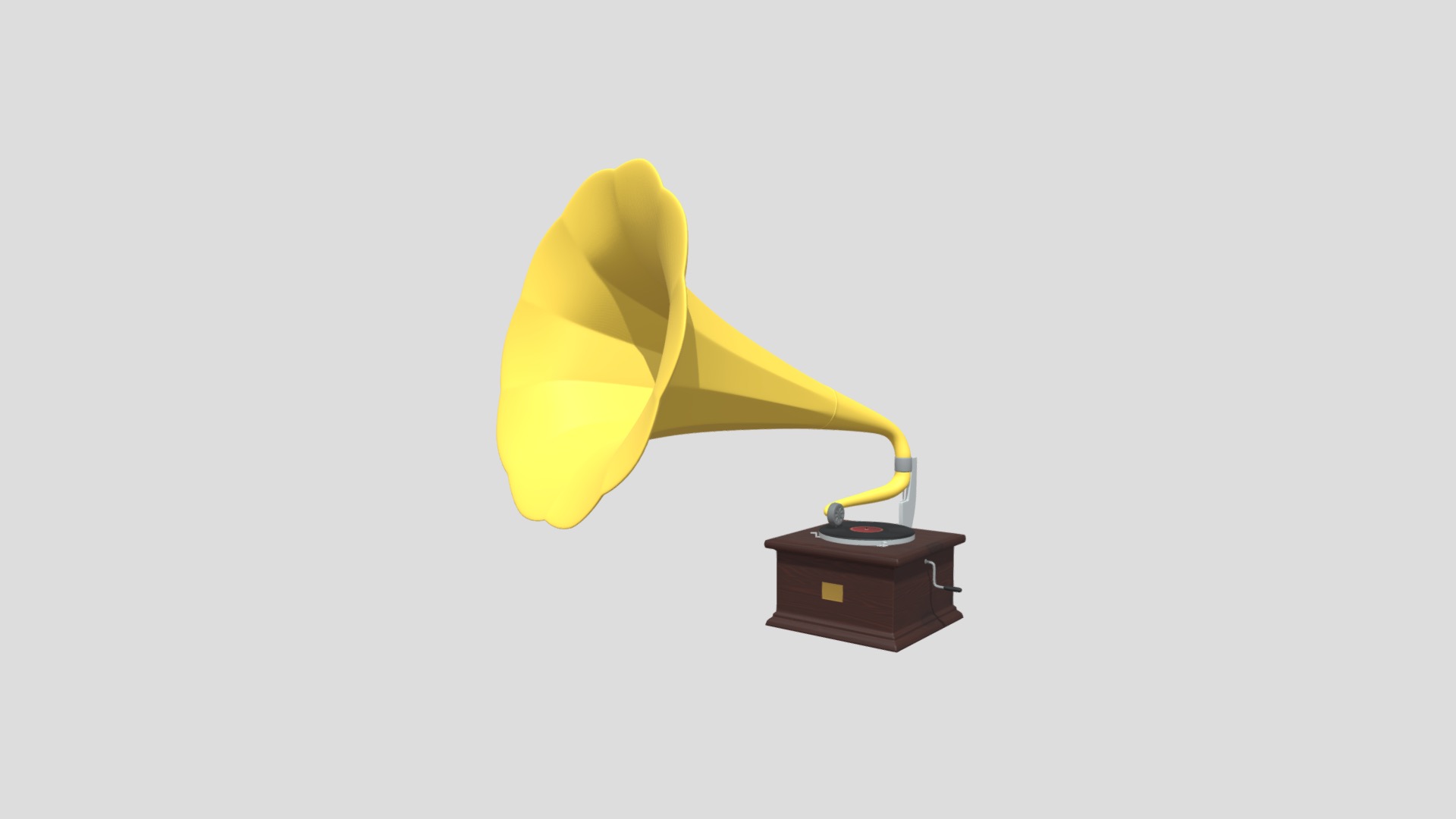 3D model Gramophone - This is a 3D model of the Gramophone. The 3D model is about chart.