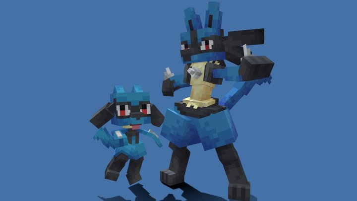 Riolu Line (Cobblemon) 3D Model