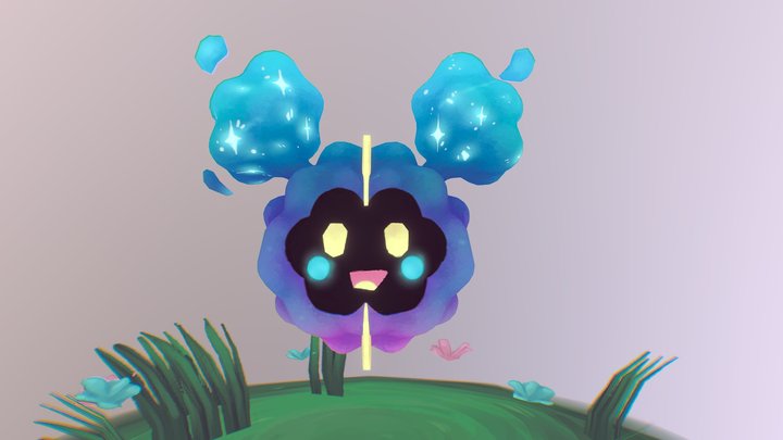 Pokemon Cosmog Cosmoem Lunala 3D model 3D printable