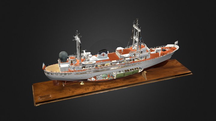 Maquette du France 1, frégate météorologique – Modelo 3D gratuito STL