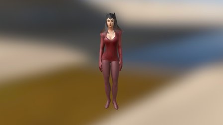 Scarlet Witch 3D Model