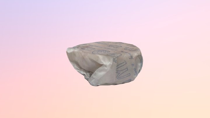 Double Cheese wrapped 3D Model