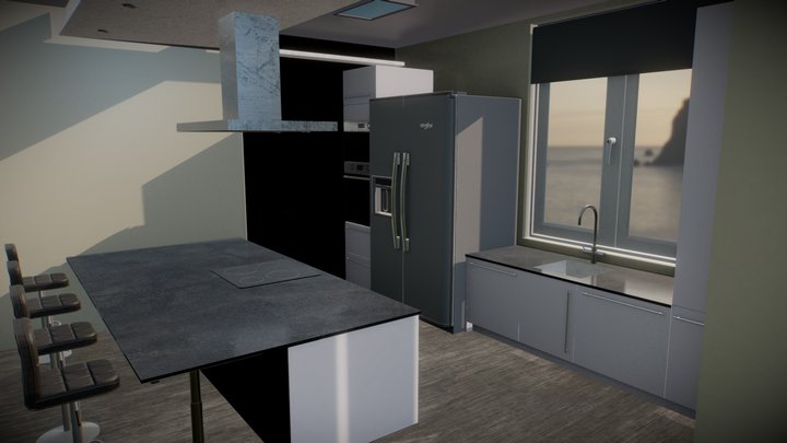 Modern Kitchen 3D Model