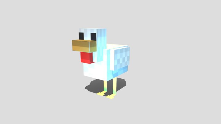 Poulet minecraft 3D Model