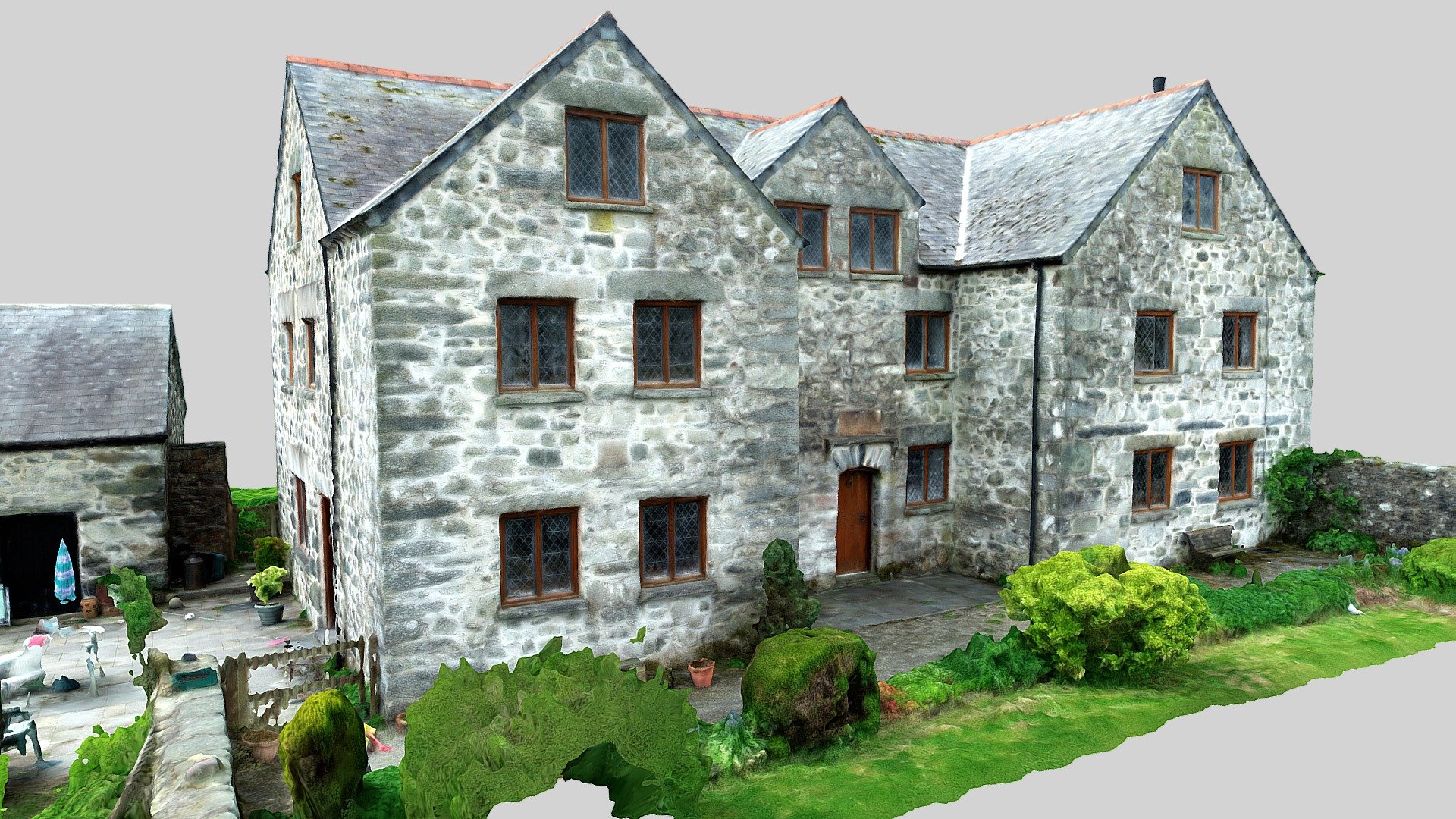 Caer Gai 17th c. House, Llanuwchllyn, Gwynedd Download Free 3D model