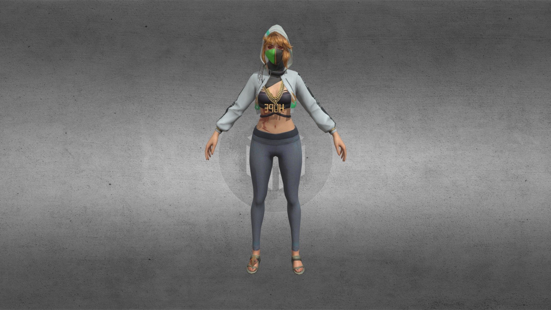 freefire new female 3d model by pace gaming