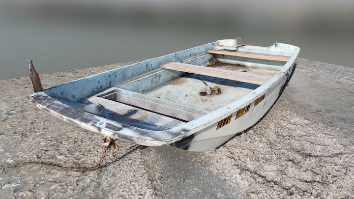 Salton Sea Boat [RealityCapture] 3D Model