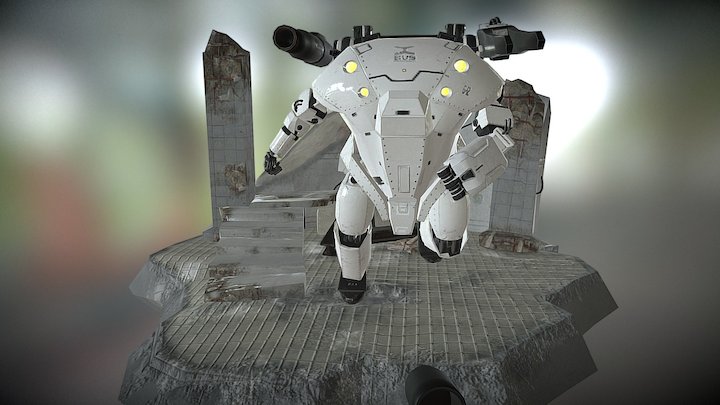 Robot Lost planet 3D Model