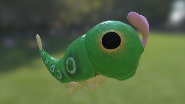Caterpie 3D Model