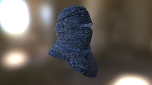 Denim Headwrap 3D Model