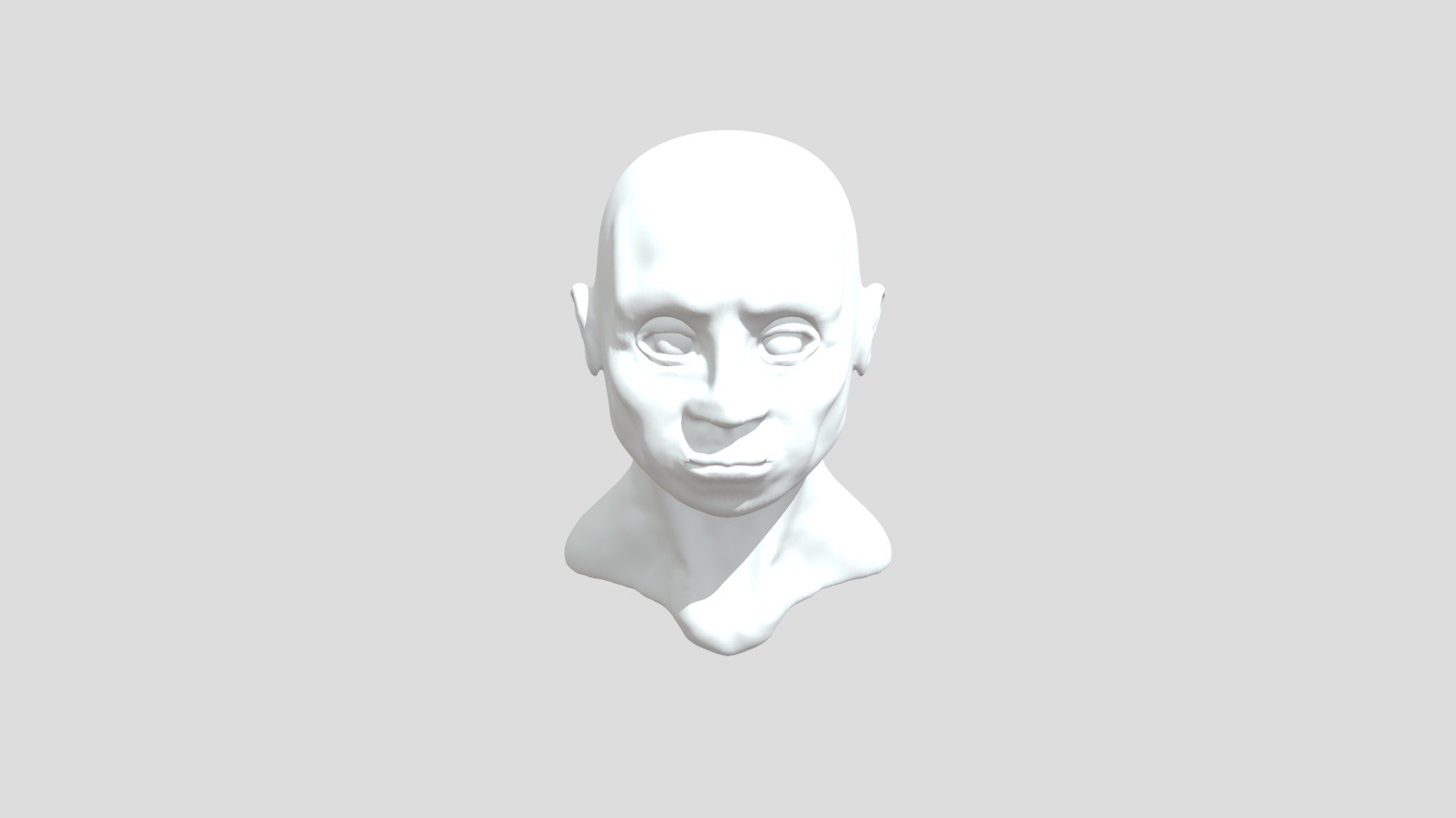 Male head sculpt
