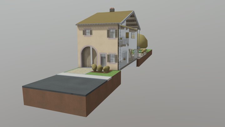 La maison lorraine traditionnelle : Type 4 3D Model