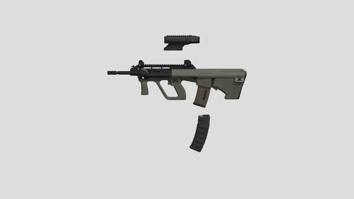 Steyr AUG (Armee-Universal-Gewehr) – Modello 3D gratuito STL