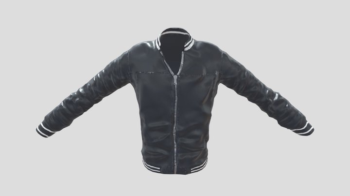 Men's Bomber Jackets Lightweight Windbreaker 3D Model