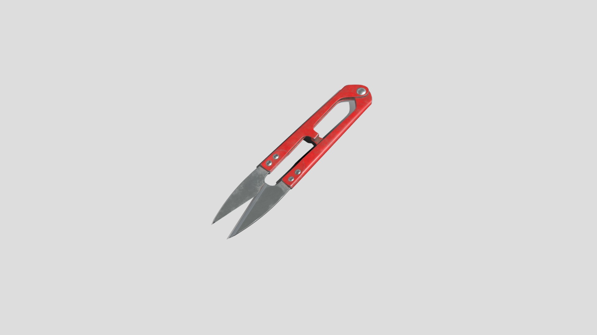 3D model Thread Clipper - This is a 3D model of the Thread Clipper. The 3D model is about a red and white toy airplane.