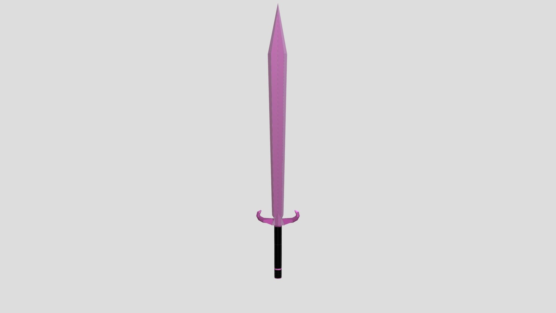 Pink lowpoly sword - 3D model by etosans [864b3b2] - Sketchfab