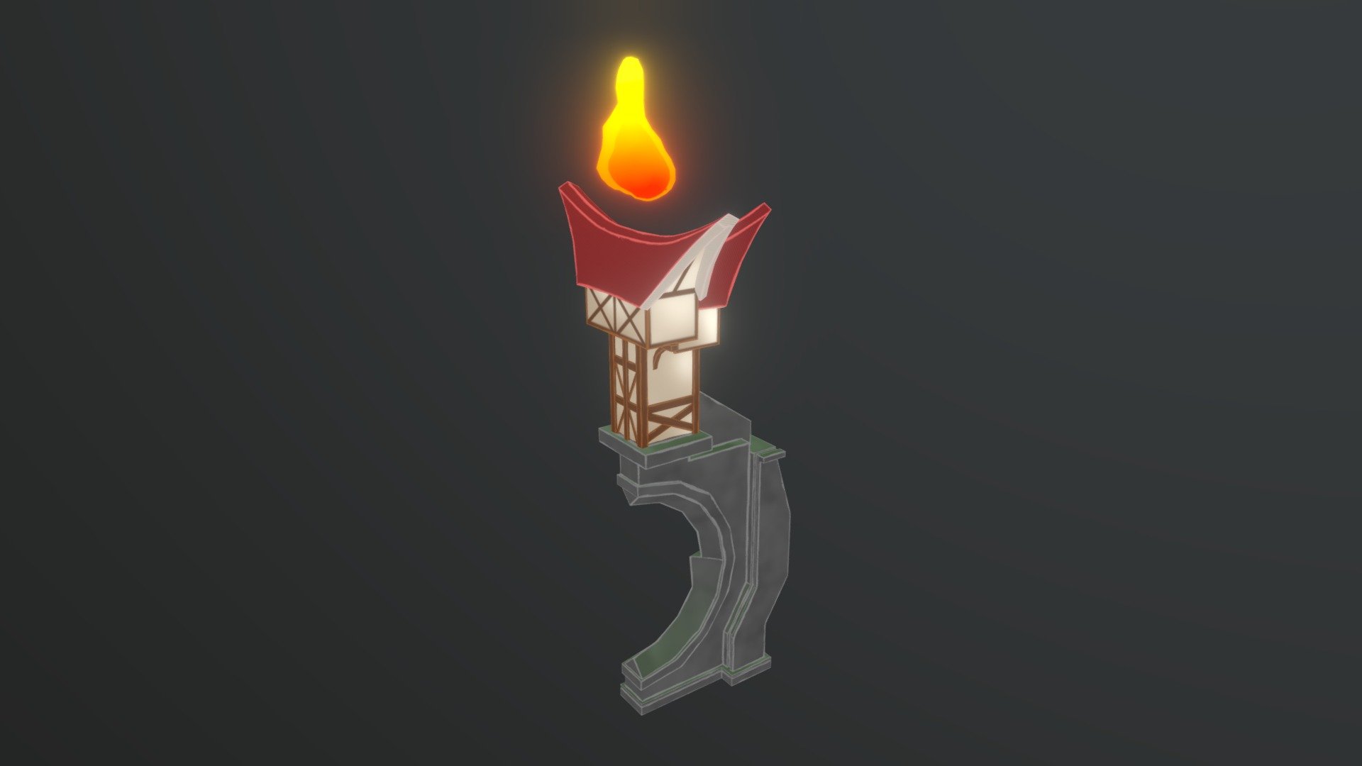Magic Fire Tower Download Free 3D model by Poring [864bbb3] Sketchfab