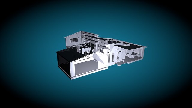 Custom Home Design 3D Model
