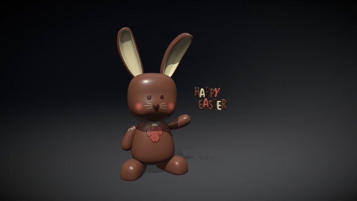 Easter Bunny 3D Model