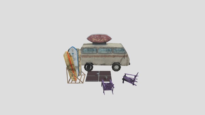 DAE 5 Finished props - By The Ocean 3D Model