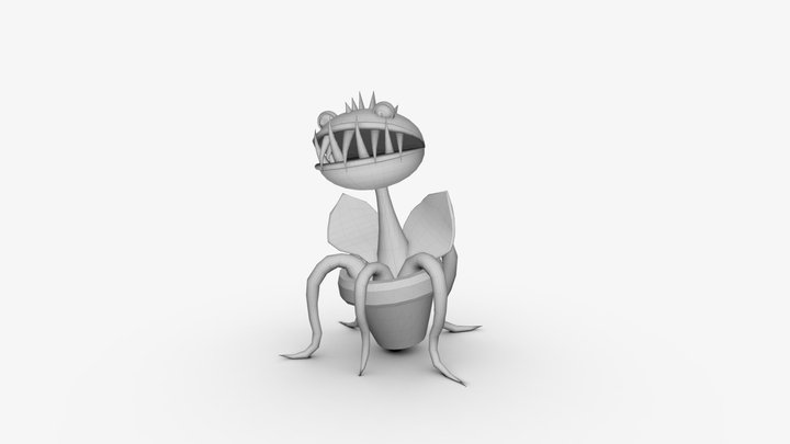 CT4012 - Fly Trap Monster 3D Model