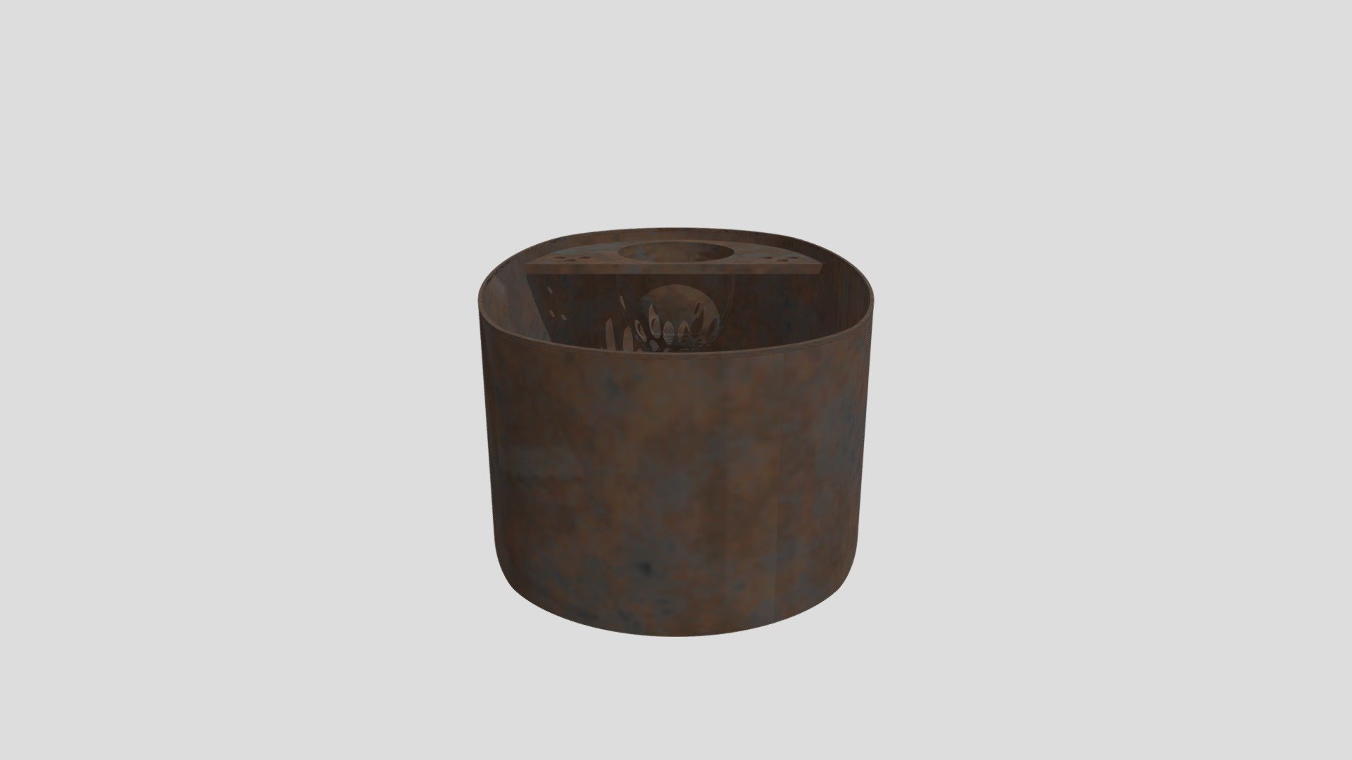 Old style steel mop bucket