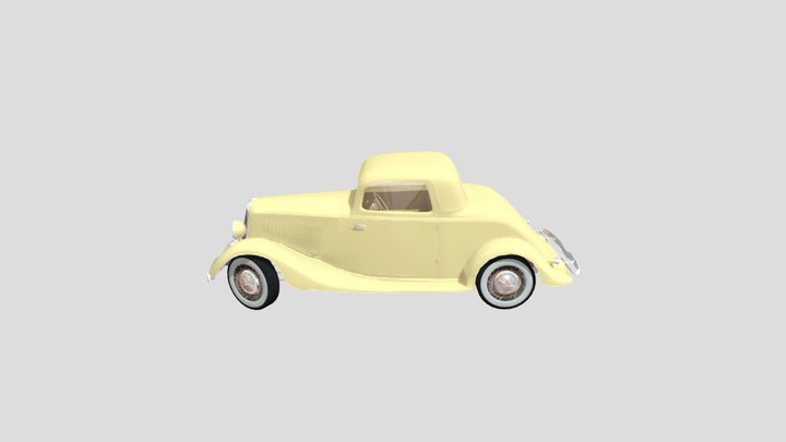 33_ford_coupe_-low_poly_model 3D Model