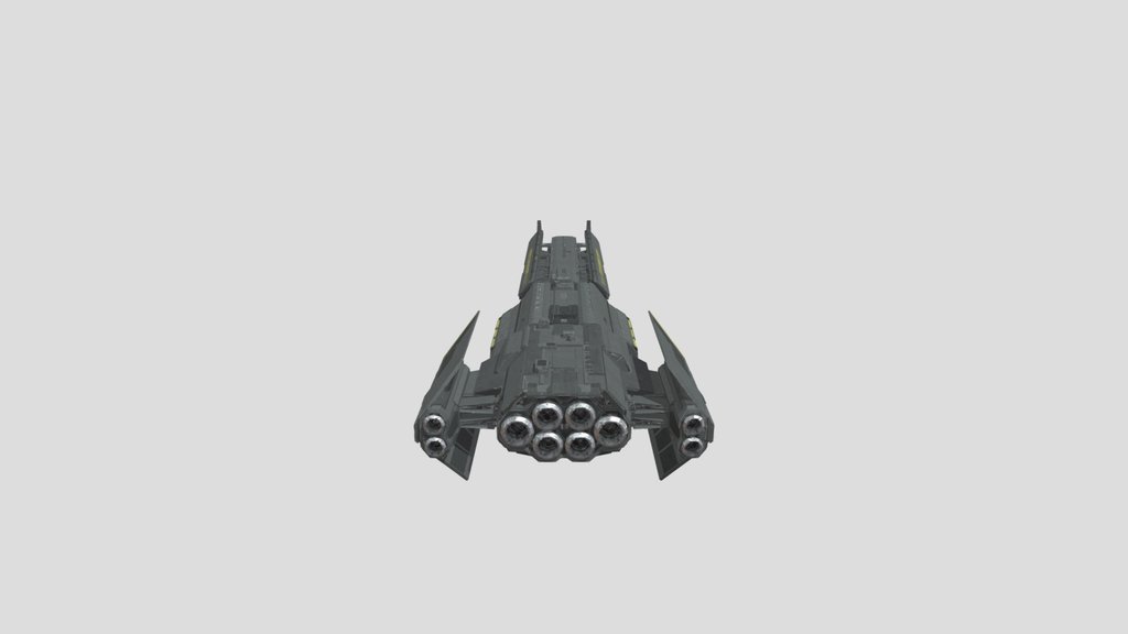 Helldivers 2 lowpoly ship