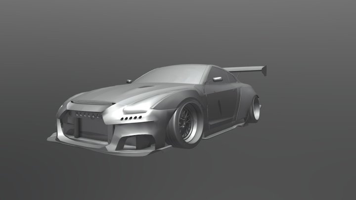 Nissan R35 GTR – Kostenloses 3D-Modell STL