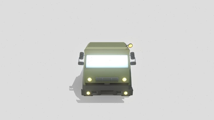 Military Kamaz Truck Model 3D Model