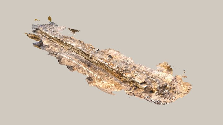 Arkeologinen tutkimus Haminan linnoitus Lunetti 3D Model