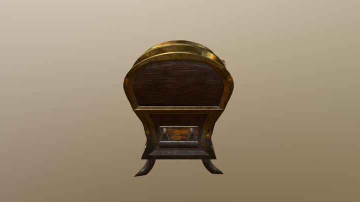 DK gold chest 3D Model