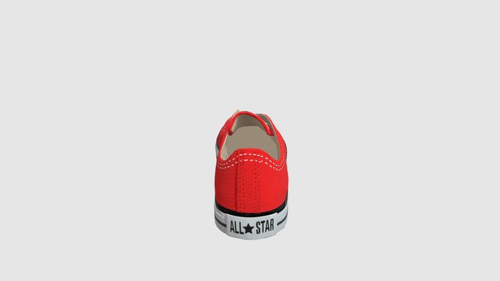 Red Sneakers 3D Model